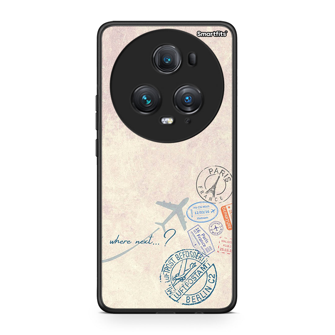 Honor Magic5 Pro Where Next Θήκη από τη Smartfits με σχέδιο στο πίσω μέρος και μαύρο περίβλημα | Smartphone case with colorful back and black bezels by Smartfits
