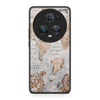 Thumbnail for Honor Magic5 Pro World Map Θήκη από τη Smartfits με σχέδιο στο πίσω μέρος και μαύρο περίβλημα | Smartphone case with colorful back and black bezels by Smartfits