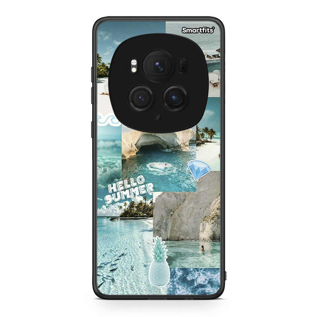 Honor Magic6 Pro Aesthetic Summer Θήκη από τη Smartfits με σχέδιο στο πίσω μέρος και μαύρο περίβλημα | Smartphone case with colorful back and black bezels by Smartfits