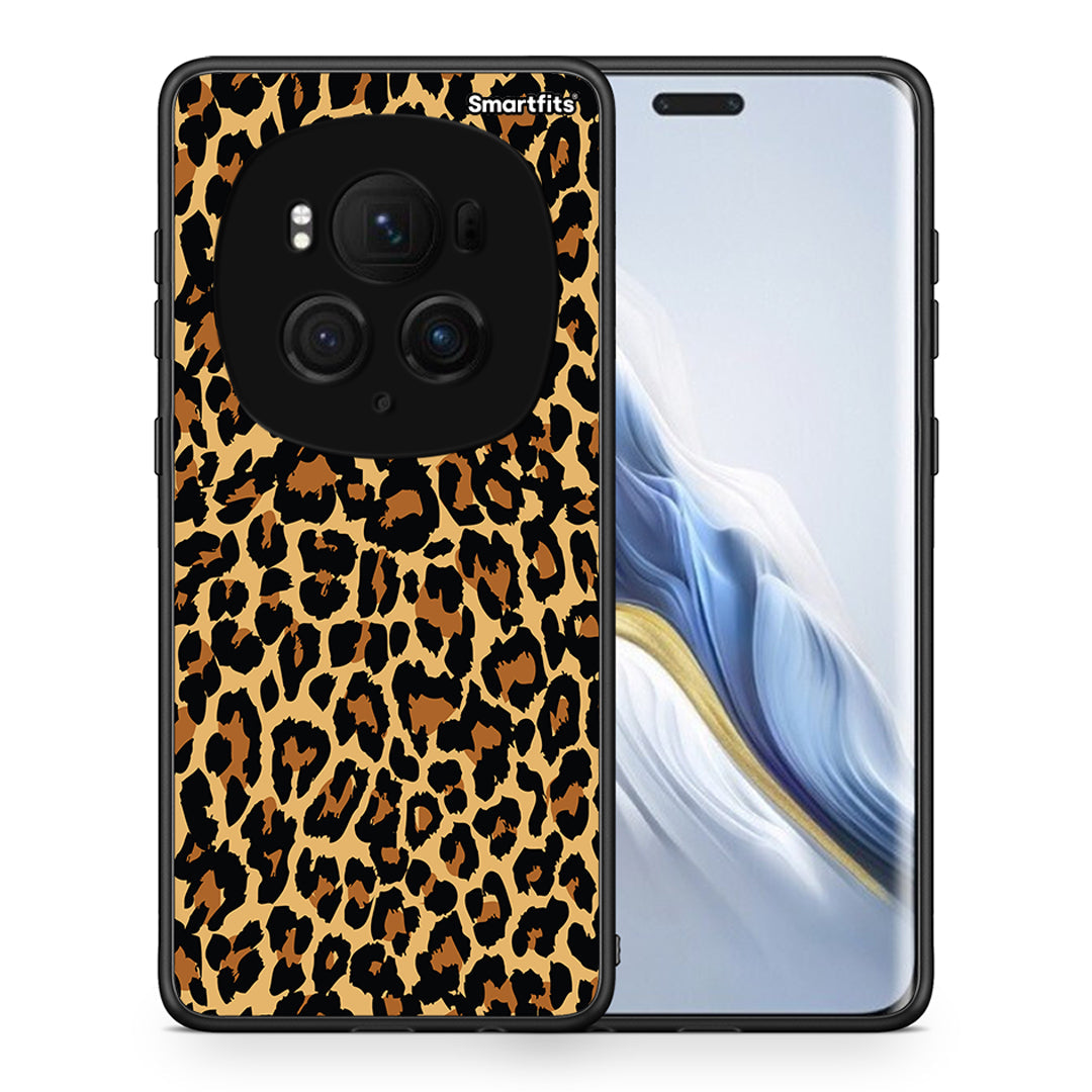 Θήκη Honor Magic6 Pro Leopard Animal από τη Smartfits με σχέδιο στο πίσω μέρος και μαύρο περίβλημα | Honor Magic6 Pro Leopard Animal case with colorful back and black bezels
