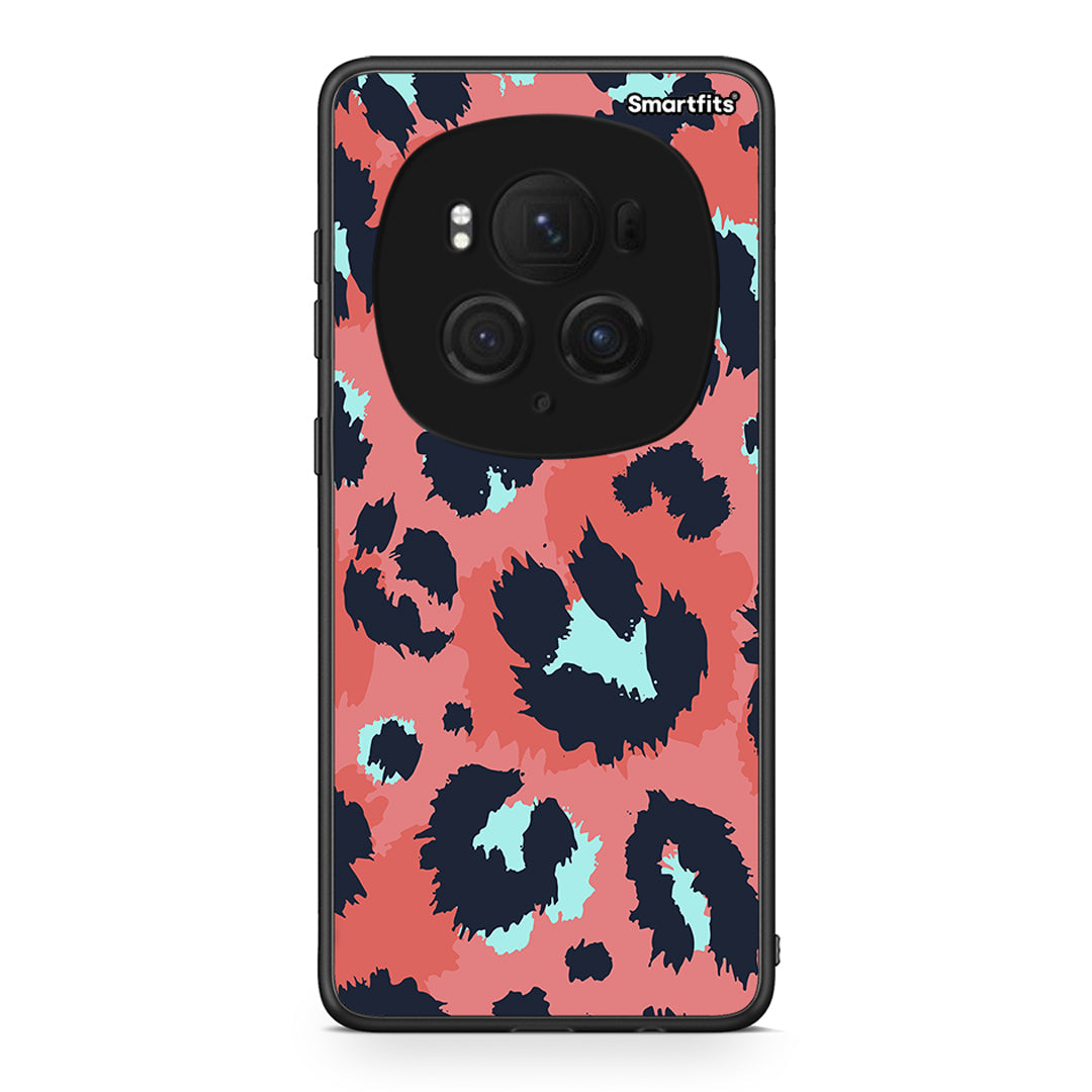 22 - Honor Magic6 Pro Pink Leopard Animal case, cover, bumper