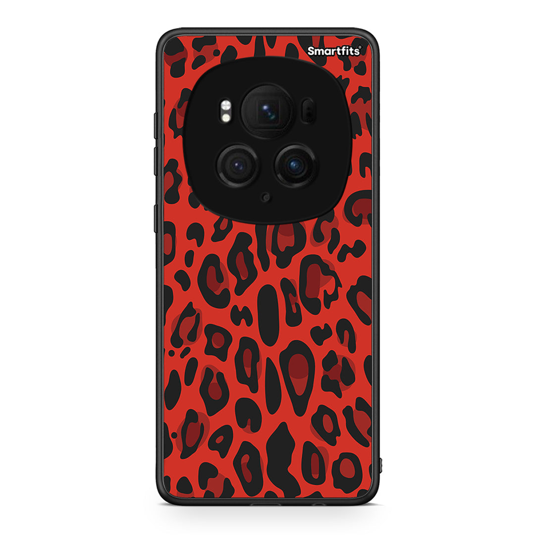 4 - Honor Magic6 Pro Red Leopard Animal case, cover, bumper
