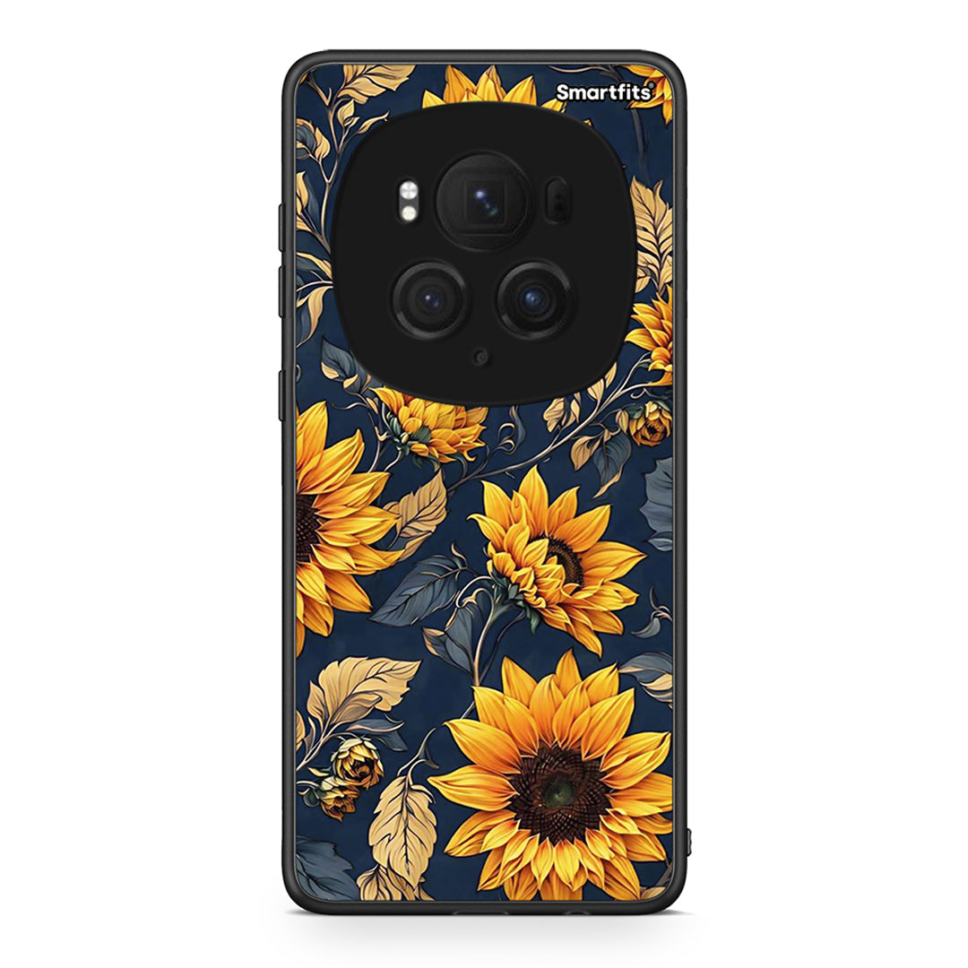 Honor Magic6 Pro Autumn Sunflowers Θήκη από τη Smartfits με σχέδιο στο πίσω μέρος και μαύρο περίβλημα | Smartphone case with colorful back and black bezels by Smartfits