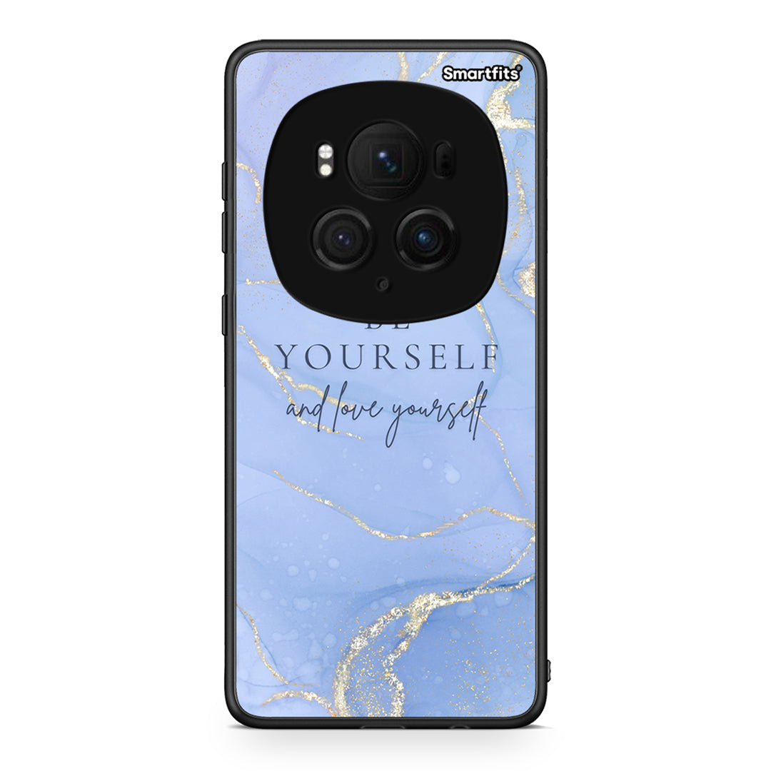 Honor Magic6 Pro Be Yourself θήκη από τη Smartfits με σχέδιο στο πίσω μέρος και μαύρο περίβλημα | Smartphone case with colorful back and black bezels by Smartfits