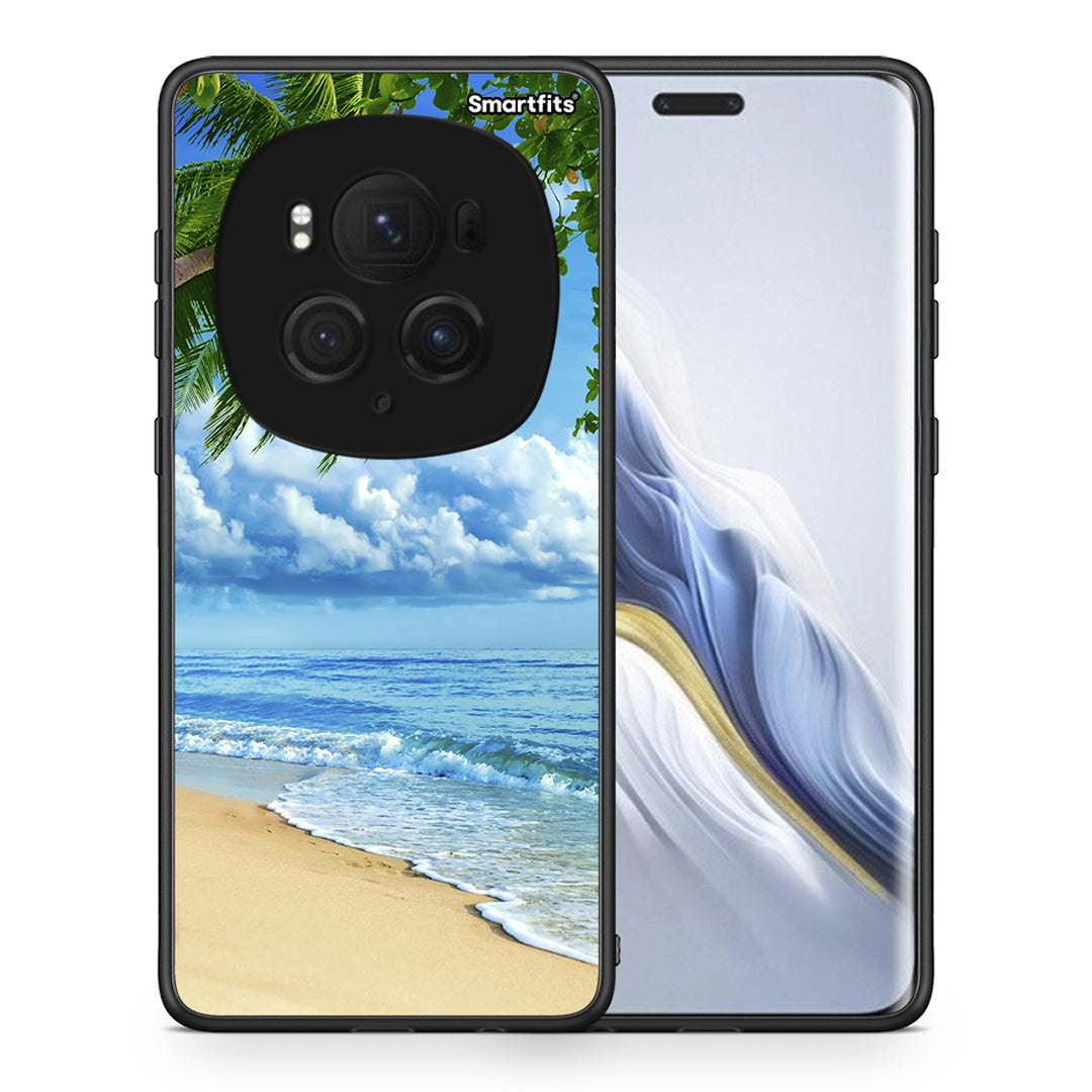 Θήκη Honor Magic6 Pro Beautiful Beach από τη Smartfits με σχέδιο στο πίσω μέρος και μαύρο περίβλημα | Honor Magic6 Pro Beautiful Beach case with colorful back and black bezels