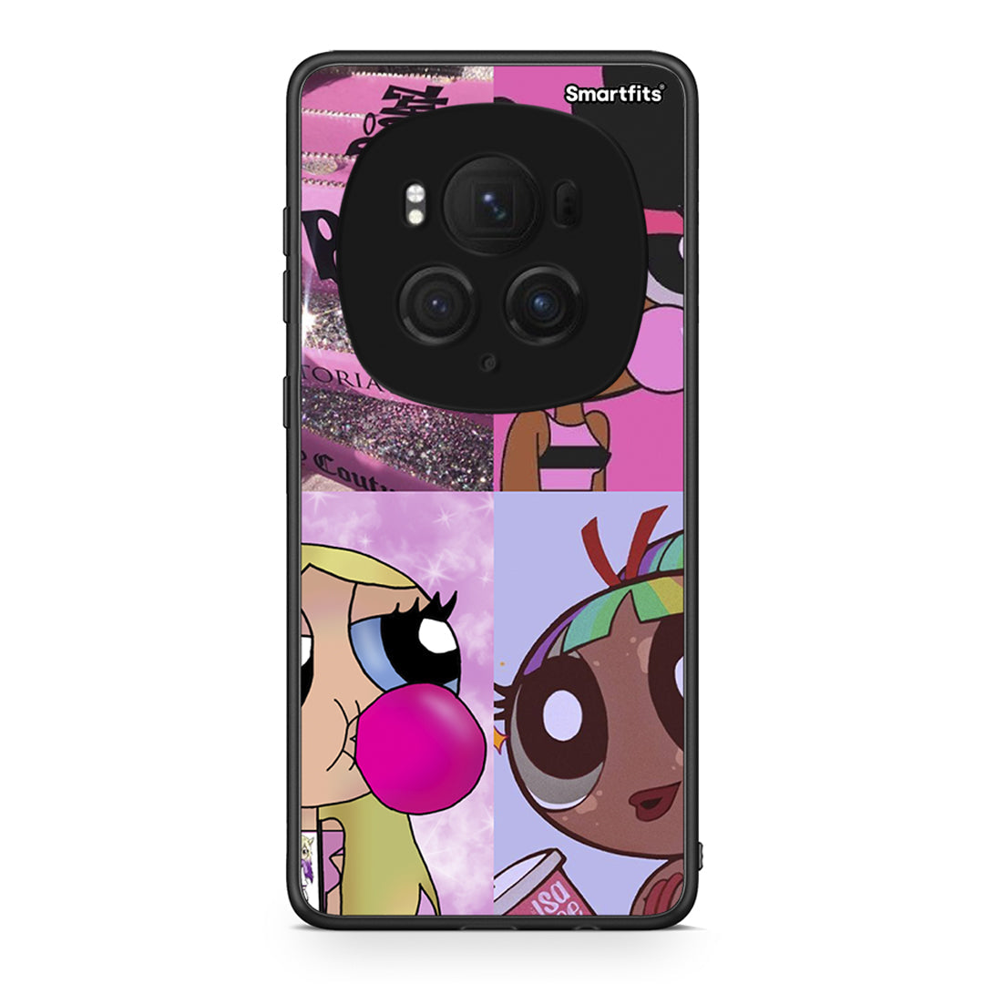 Honor Magic6 Pro Bubble Girls Θήκη Αγίου Βαλεντίνου από τη Smartfits με σχέδιο στο πίσω μέρος και μαύρο περίβλημα | Smartphone case with colorful back and black bezels by Smartfits
