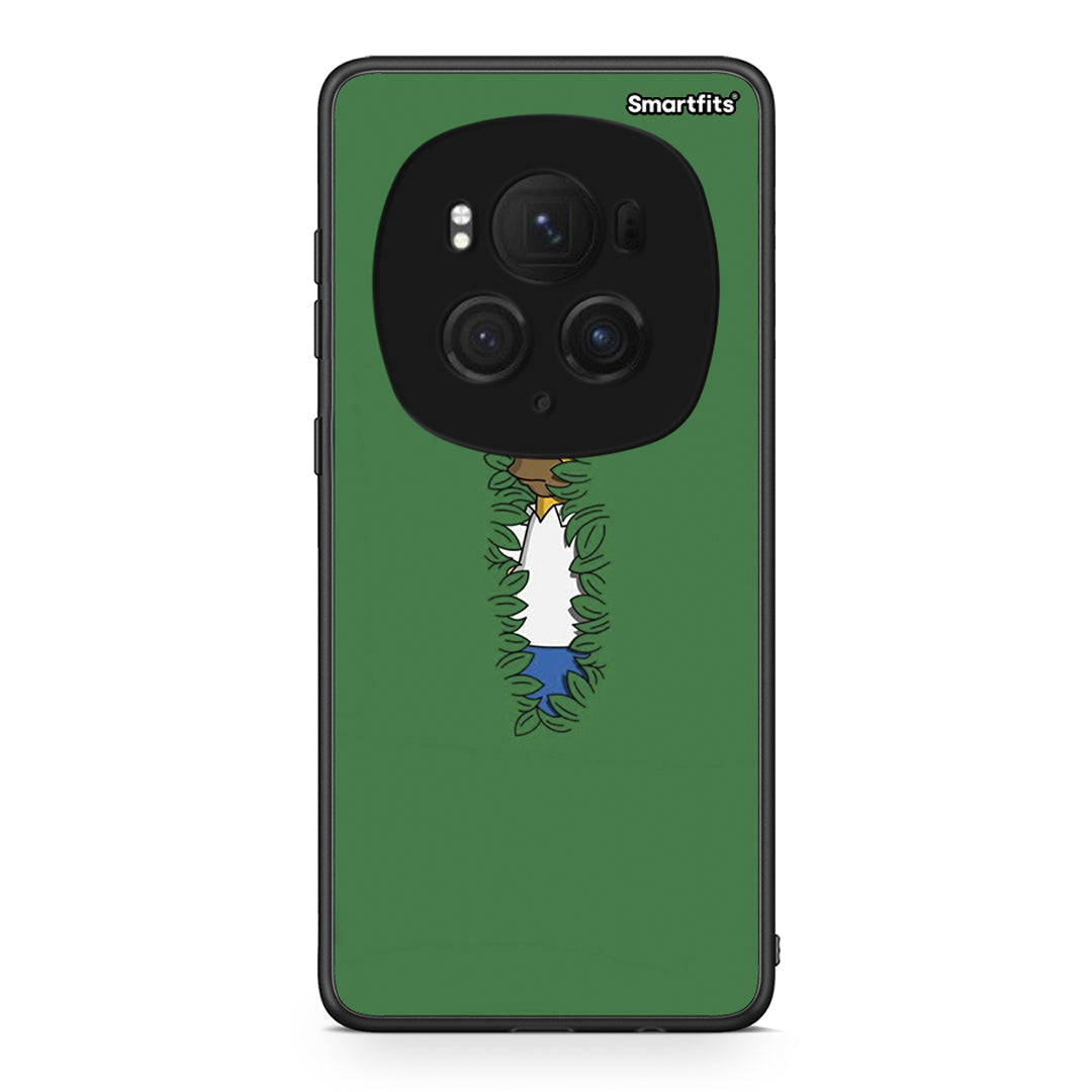 Honor Magic6 Pro Bush Man Θήκη Αγίου Βαλεντίνου από τη Smartfits με σχέδιο στο πίσω μέρος και μαύρο περίβλημα | Smartphone case with colorful back and black bezels by Smartfits