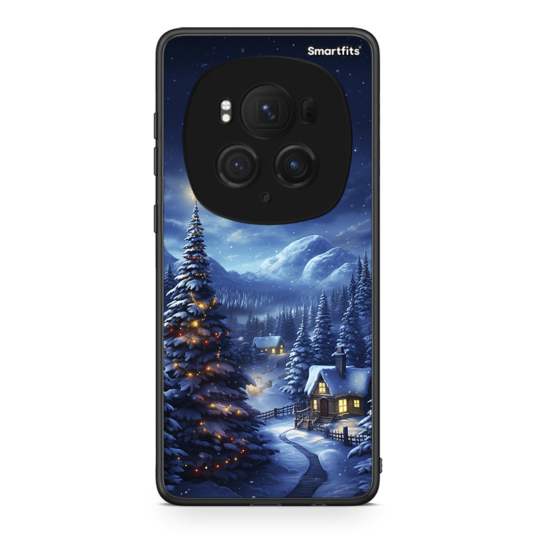 Honor Magic6 Pro Christmas Scenery θήκη από τη Smartfits με σχέδιο στο πίσω μέρος και μαύρο περίβλημα | Smartphone case with colorful back and black bezels by Smartfits