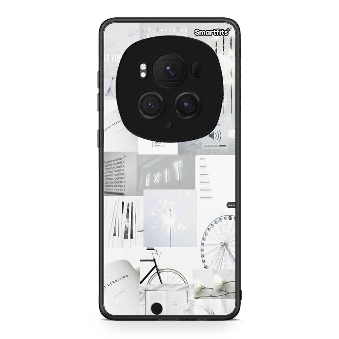 Honor Magic6 Pro Collage Make Me Wonder Θήκη Αγίου Βαλεντίνου από τη Smartfits με σχέδιο στο πίσω μέρος και μαύρο περίβλημα | Smartphone case with colorful back and black bezels by Smartfits