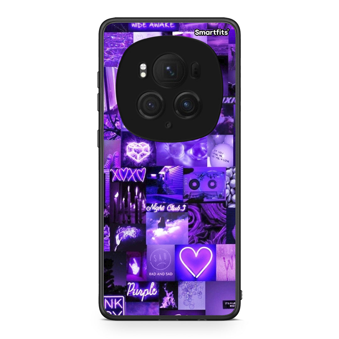 Honor Magic6 Pro Collage Stay Wild Θήκη Αγίου Βαλεντίνου από τη Smartfits με σχέδιο στο πίσω μέρος και μαύρο περίβλημα | Smartphone case with colorful back and black bezels by Smartfits