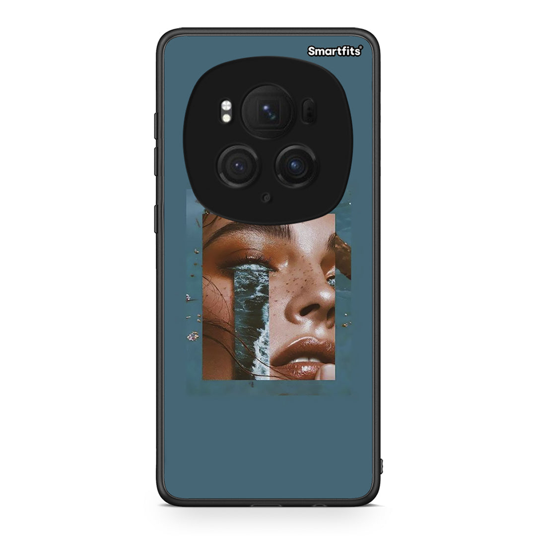 Honor Magic6 Pro Cry An Ocean θήκη από τη Smartfits με σχέδιο στο πίσω μέρος και μαύρο περίβλημα | Smartphone case with colorful back and black bezels by Smartfits