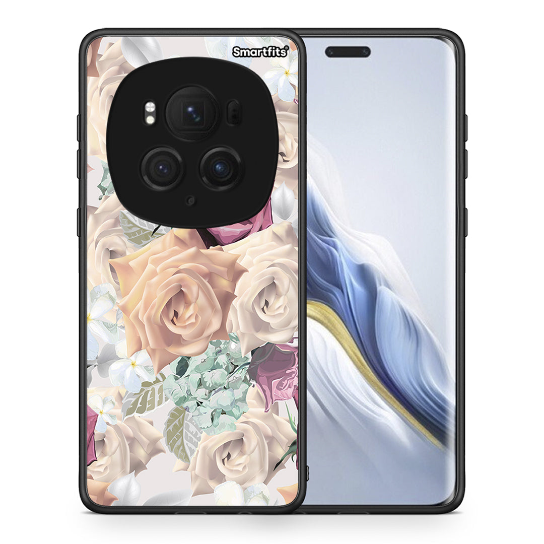 Θήκη Honor Magic6 Pro Bouquet Floral από τη Smartfits με σχέδιο στο πίσω μέρος και μαύρο περίβλημα | Honor Magic6 Pro Bouquet Floral case with colorful back and black bezels