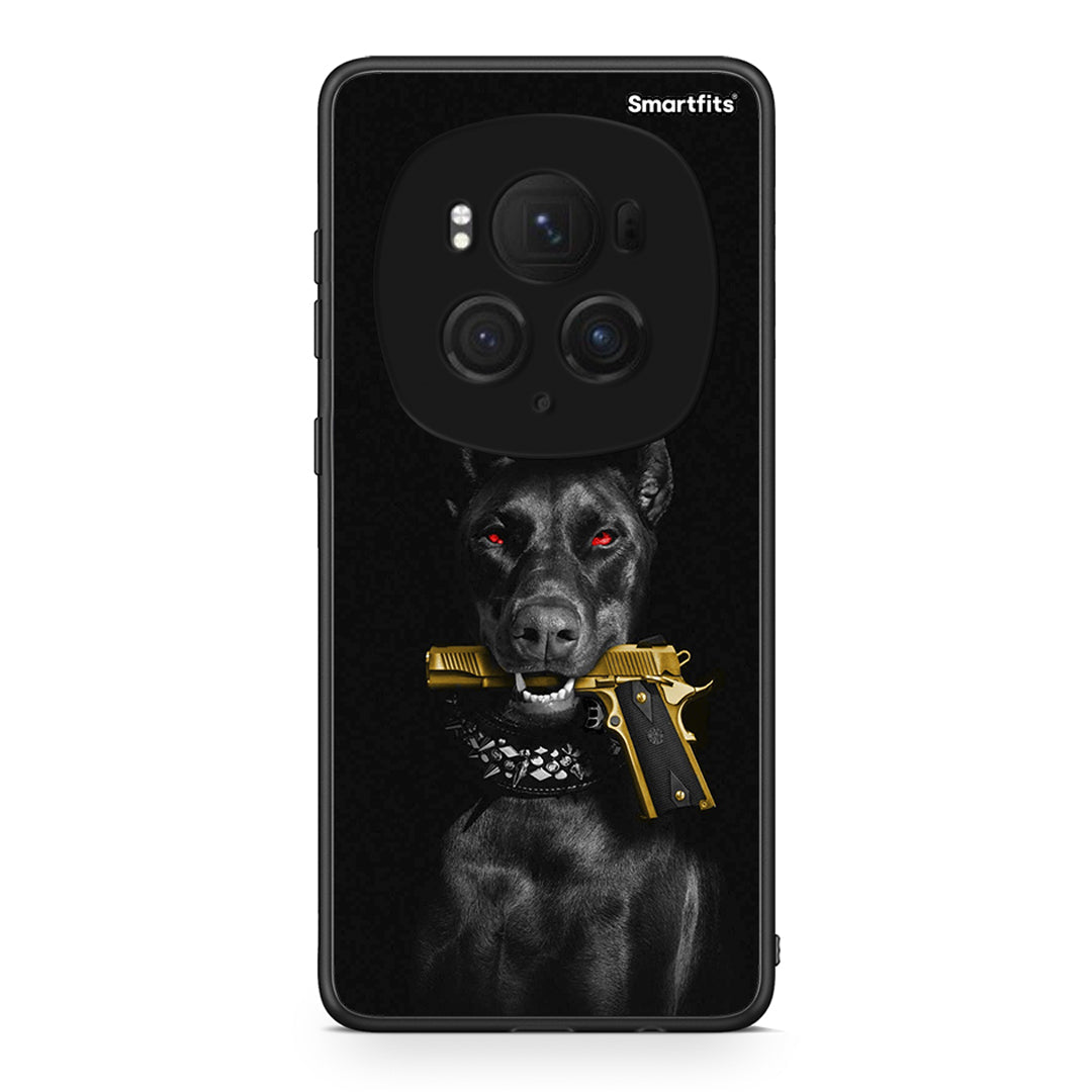 Honor Magic6 Pro Golden Gun Θήκη Αγίου Βαλεντίνου από τη Smartfits με σχέδιο στο πίσω μέρος και μαύρο περίβλημα | Smartphone case with colorful back and black bezels by Smartfits