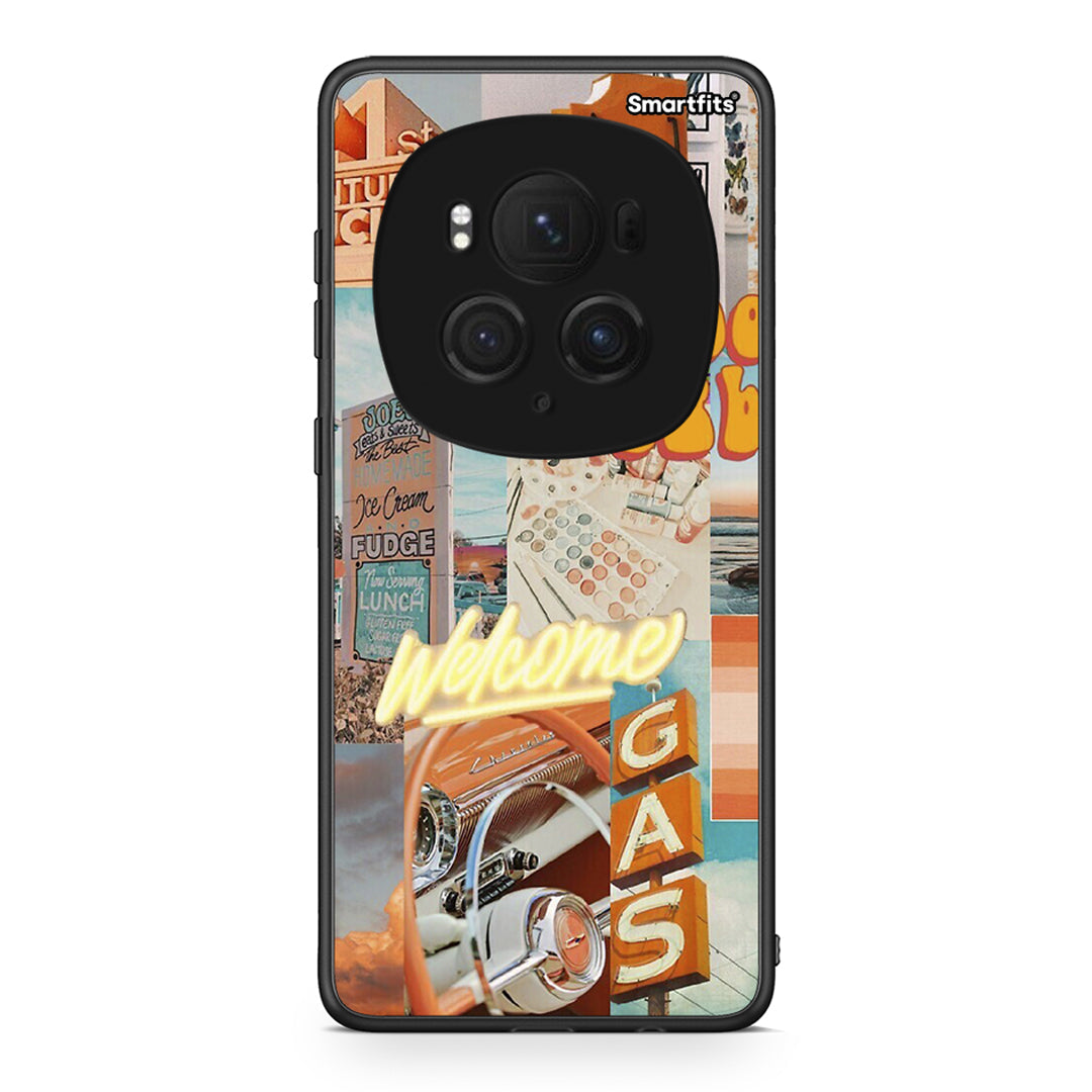 Honor Magic6 Pro Groovy Babe Θήκη Αγίου Βαλεντίνου από τη Smartfits με σχέδιο στο πίσω μέρος και μαύρο περίβλημα | Smartphone case with colorful back and black bezels by Smartfits
