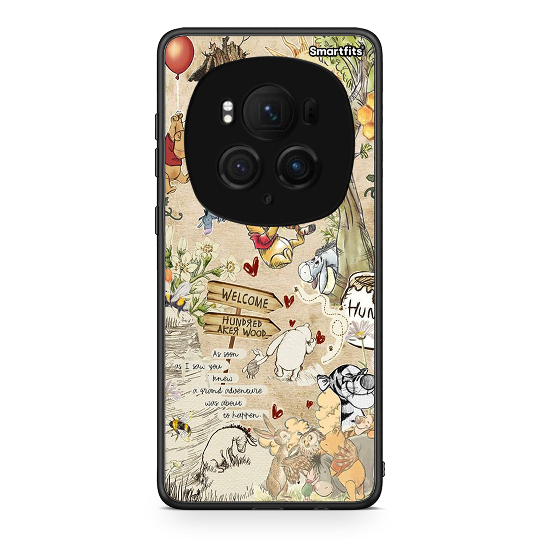Honor Magic6 Pro Happy Friends θήκη από τη Smartfits με σχέδιο στο πίσω μέρος και μαύρο περίβλημα | Smartphone case with colorful back and black bezels by Smartfits