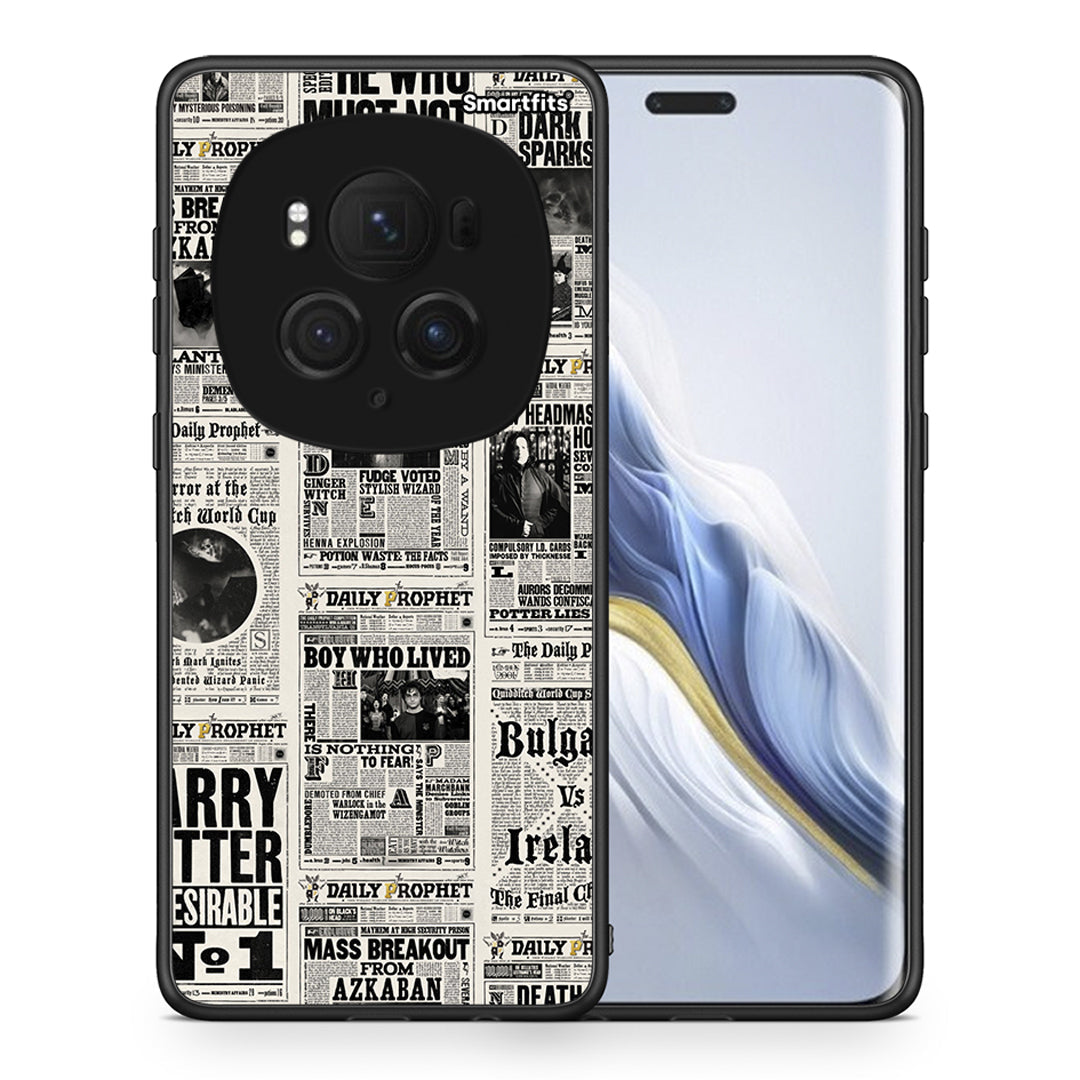 Θήκη Honor Magic6 Pro Harry Paper από τη Smartfits με σχέδιο στο πίσω μέρος και μαύρο περίβλημα | Honor Magic6 Pro Harry Paper case with colorful back and black bezels