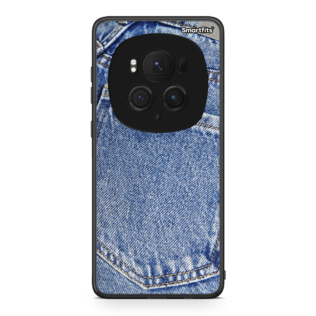Honor Magic6 Pro Jeans Pocket θήκη από τη Smartfits με σχέδιο στο πίσω μέρος και μαύρο περίβλημα | Smartphone case with colorful back and black bezels by Smartfits