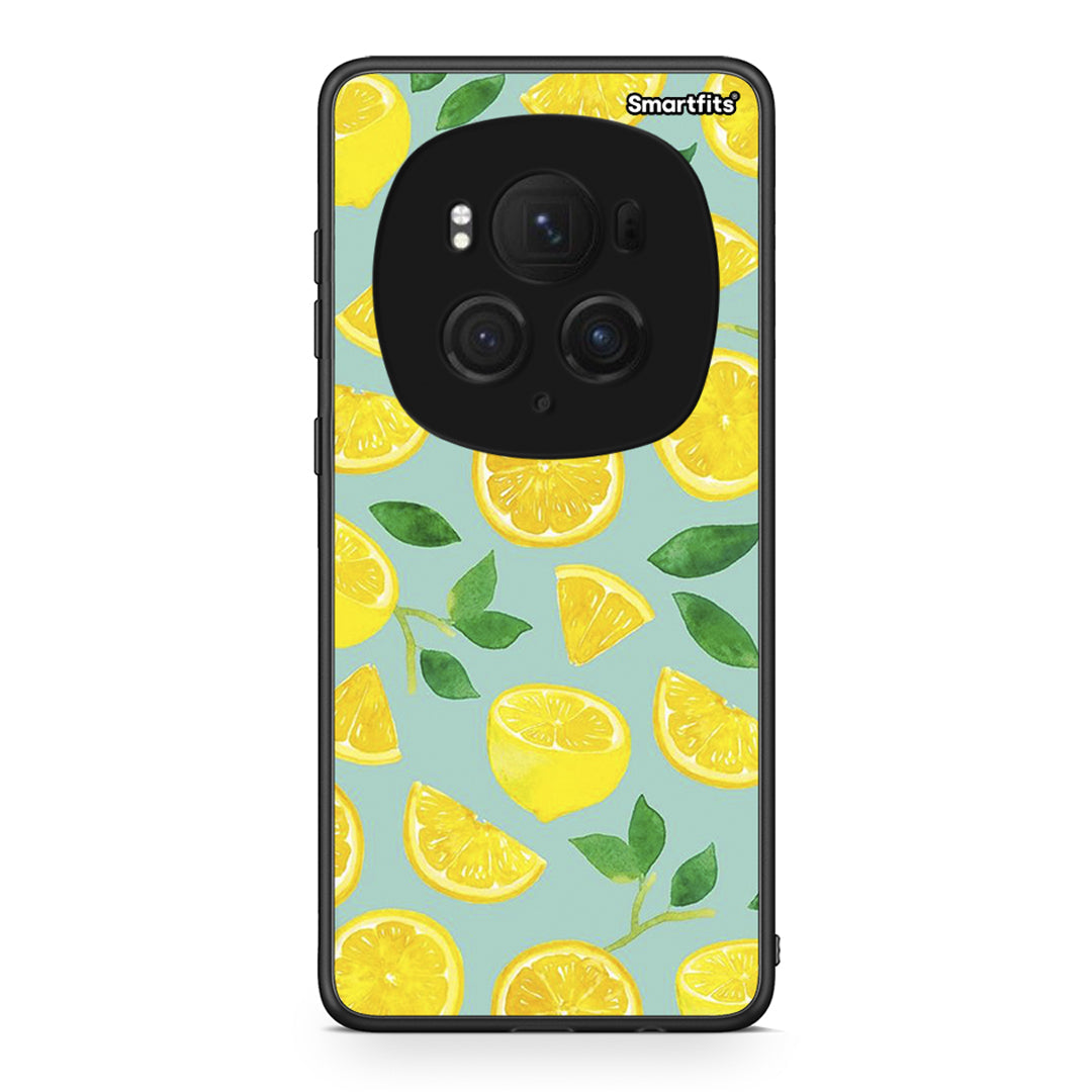 Honor Magic6 Pro Lemons θήκη από τη Smartfits με σχέδιο στο πίσω μέρος και μαύρο περίβλημα | Smartphone case with colorful back and black bezels by Smartfits
