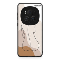 Thumbnail for Honor Magic6 Pro LineArt Woman θήκη από τη Smartfits με σχέδιο στο πίσω μέρος και μαύρο περίβλημα | Smartphone case with colorful back and black bezels by Smartfits