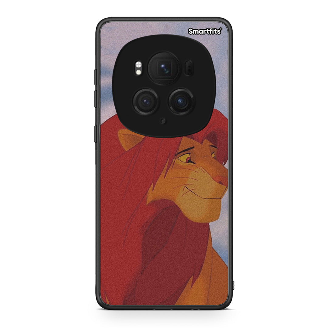 Honor Magic6 Pro Lion Love 1 Θήκη Αγίου Βαλεντίνου από τη Smartfits με σχέδιο στο πίσω μέρος και μαύρο περίβλημα | Smartphone case with colorful back and black bezels by Smartfits