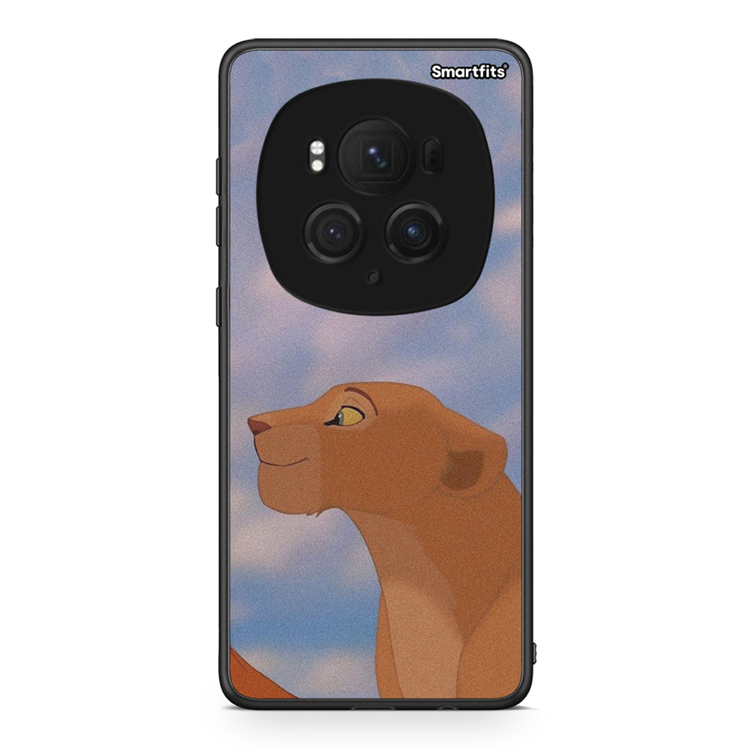 Honor Magic6 Pro Lion Love 2 Θήκη Αγίου Βαλεντίνου από τη Smartfits με σχέδιο στο πίσω μέρος και μαύρο περίβλημα | Smartphone case with colorful back and black bezels by Smartfits