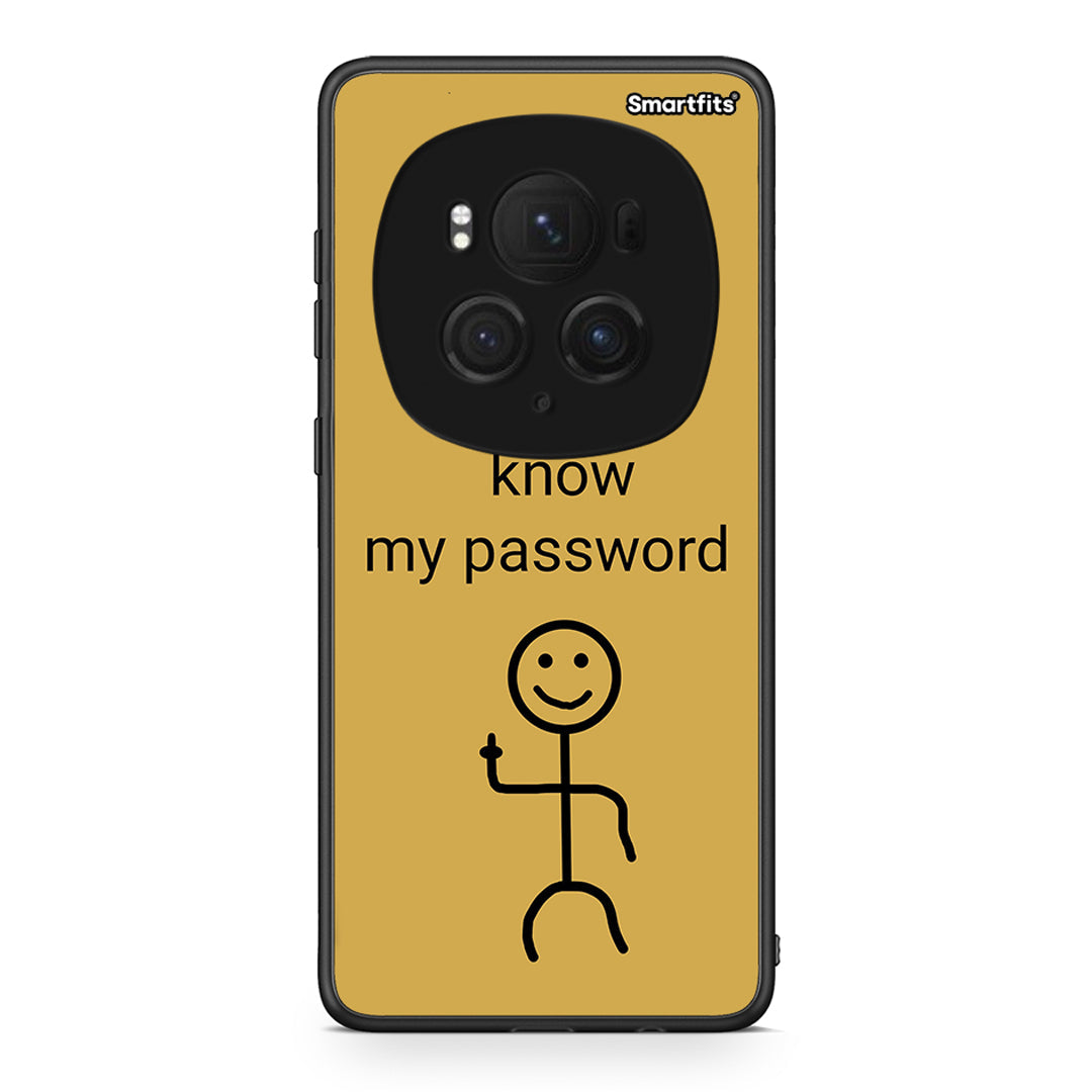Honor Magic6 Pro My Password Θήκη από τη Smartfits με σχέδιο στο πίσω μέρος και μαύρο περίβλημα | Smartphone case with colorful back and black bezels by Smartfits