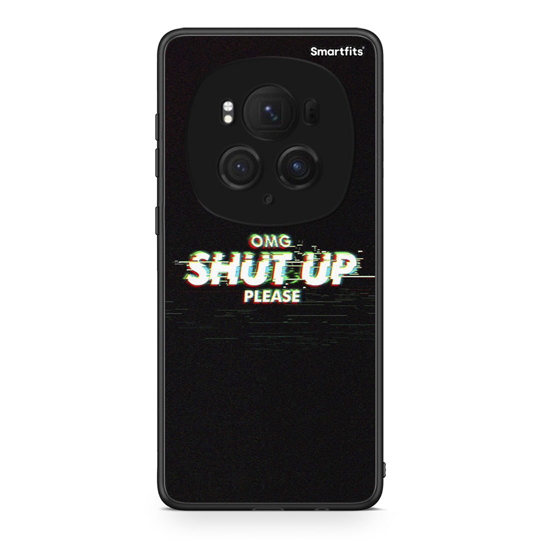 Honor Magic6 Pro OMG ShutUp θήκη από τη Smartfits με σχέδιο στο πίσω μέρος και μαύρο περίβλημα | Smartphone case with colorful back and black bezels by Smartfits