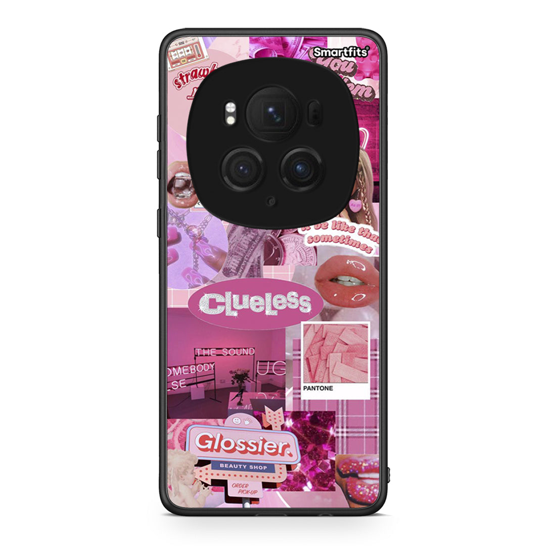 Honor Magic6 Pro Pink Love Θήκη Αγίου Βαλεντίνου από τη Smartfits με σχέδιο στο πίσω μέρος και μαύρο περίβλημα | Smartphone case with colorful back and black bezels by Smartfits