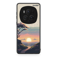 Thumbnail for Honor Magic6 Pro Pixel Sunset Θήκη από τη Smartfits με σχέδιο στο πίσω μέρος και μαύρο περίβλημα | Smartphone case with colorful back and black bezels by Smartfits