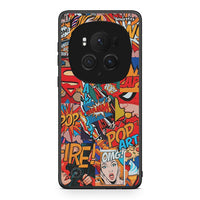 Thumbnail for Honor Magic6 Pro PopArt OMG θήκη από τη Smartfits με σχέδιο στο πίσω μέρος και μαύρο περίβλημα | Smartphone case with colorful back and black bezels by Smartfits