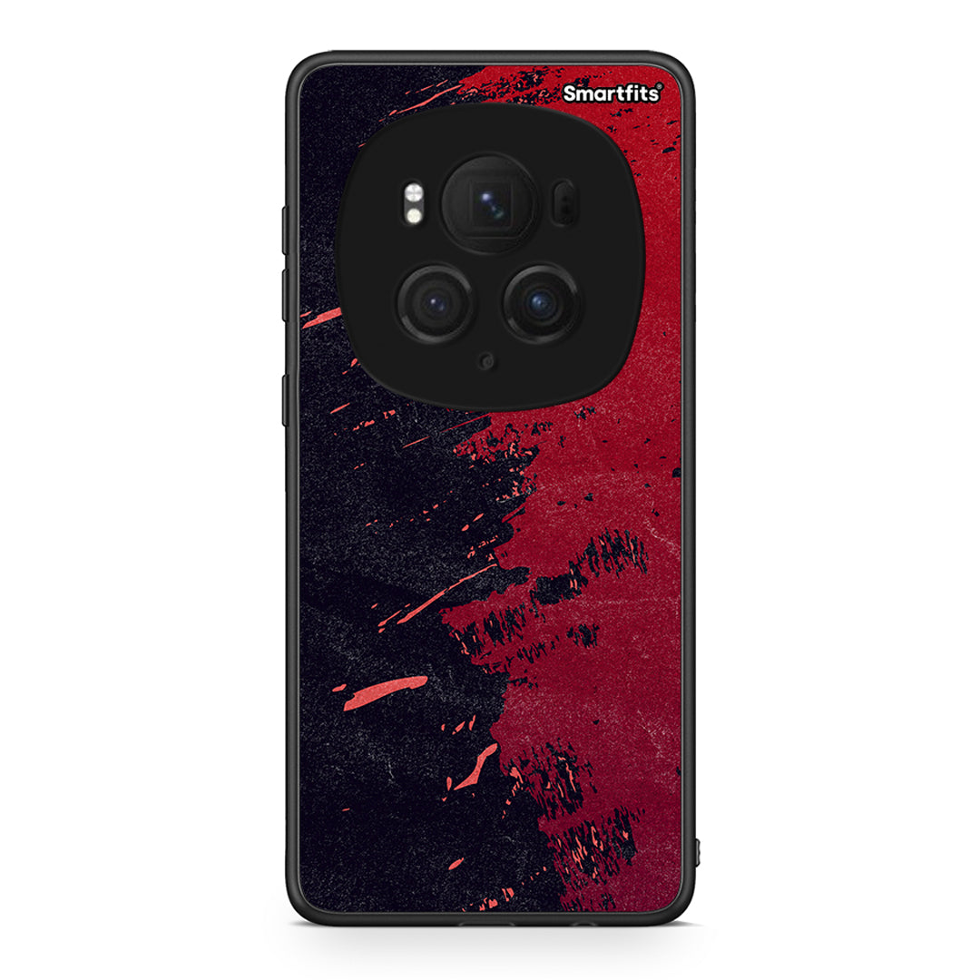 Honor Magic6 Pro Red Paint Θήκη Αγίου Βαλεντίνου από τη Smartfits με σχέδιο στο πίσω μέρος και μαύρο περίβλημα | Smartphone case with colorful back and black bezels by Smartfits