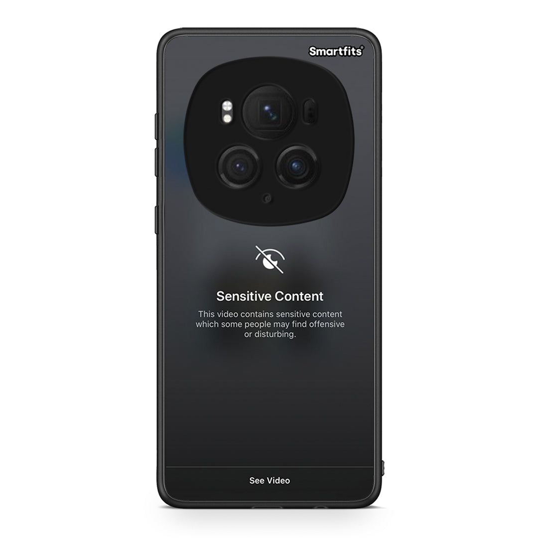 Honor Magic6 Pro Sensitive Content θήκη από τη Smartfits με σχέδιο στο πίσω μέρος και μαύρο περίβλημα | Smartphone case with colorful back and black bezels by Smartfits