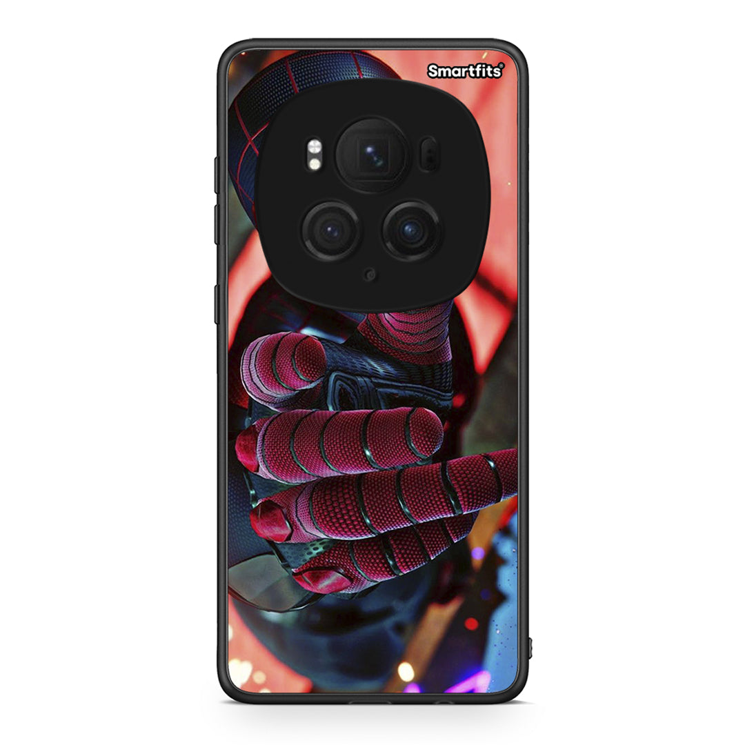 Honor Magic6 Pro Spider Hand Θήκη από τη Smartfits με σχέδιο στο πίσω μέρος και μαύρο περίβλημα | Smartphone case with colorful back and black bezels by Smartfits