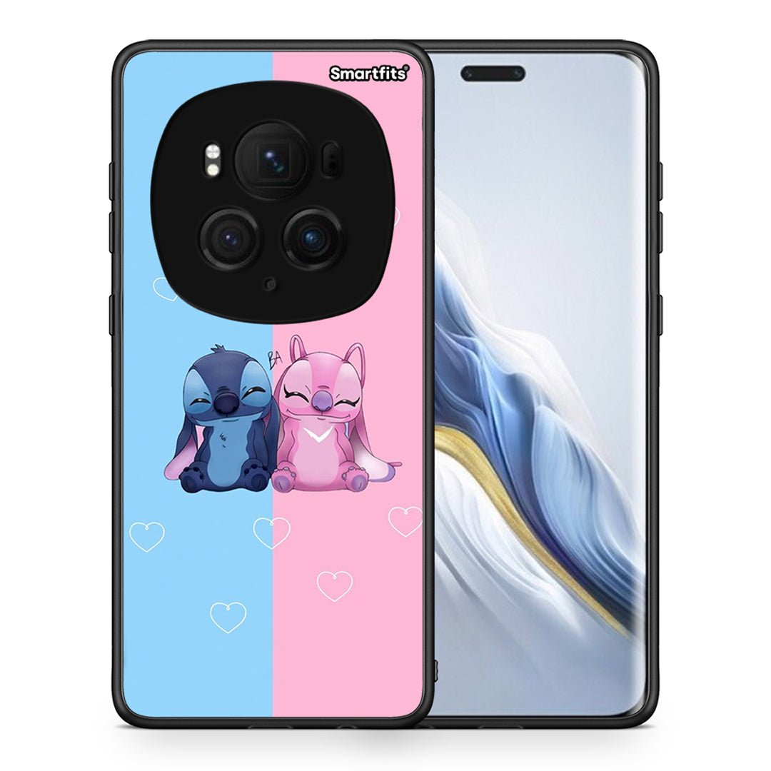 Θήκη Honor Magic6 Pro Stitch And Angel από τη Smartfits με σχέδιο στο πίσω μέρος και μαύρο περίβλημα | Honor Magic6 Pro Stitch And Angel case with colorful back and black bezels