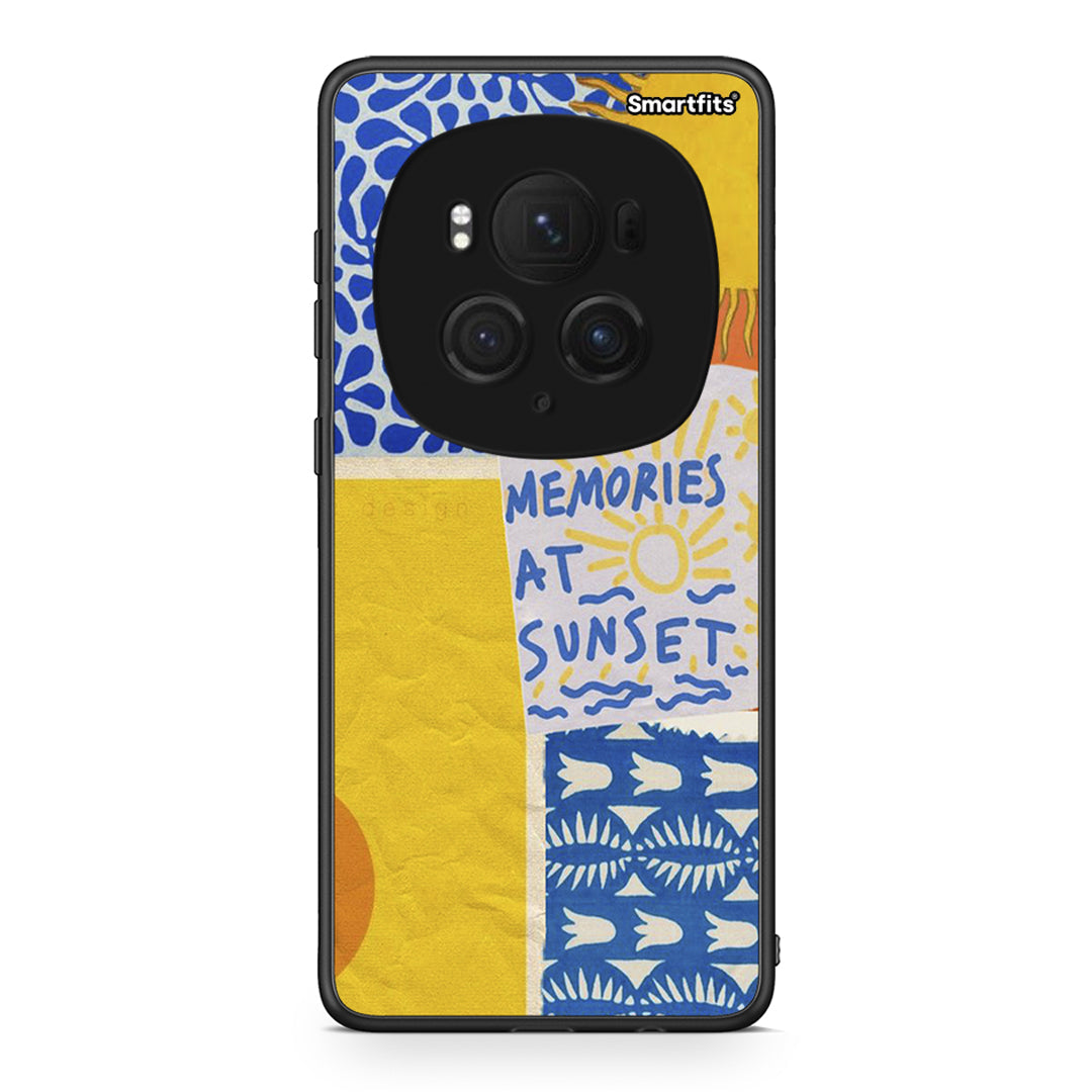 Honor Magic6 Pro Sunset Memories Θήκη από τη Smartfits με σχέδιο στο πίσω μέρος και μαύρο περίβλημα | Smartphone case with colorful back and black bezels by Smartfits