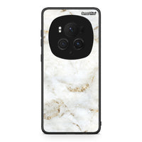 Thumbnail for Honor Magic6 Pro White Gold Marble θήκη από τη Smartfits με σχέδιο στο πίσω μέρος και μαύρο περίβλημα | Smartphone case with colorful back and black bezels by Smartfits