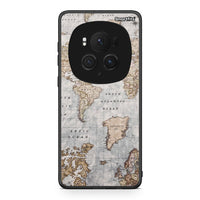 Thumbnail for Honor Magic6 Pro World Map Θήκη από τη Smartfits με σχέδιο στο πίσω μέρος και μαύρο περίβλημα | Smartphone case with colorful back and black bezels by Smartfits