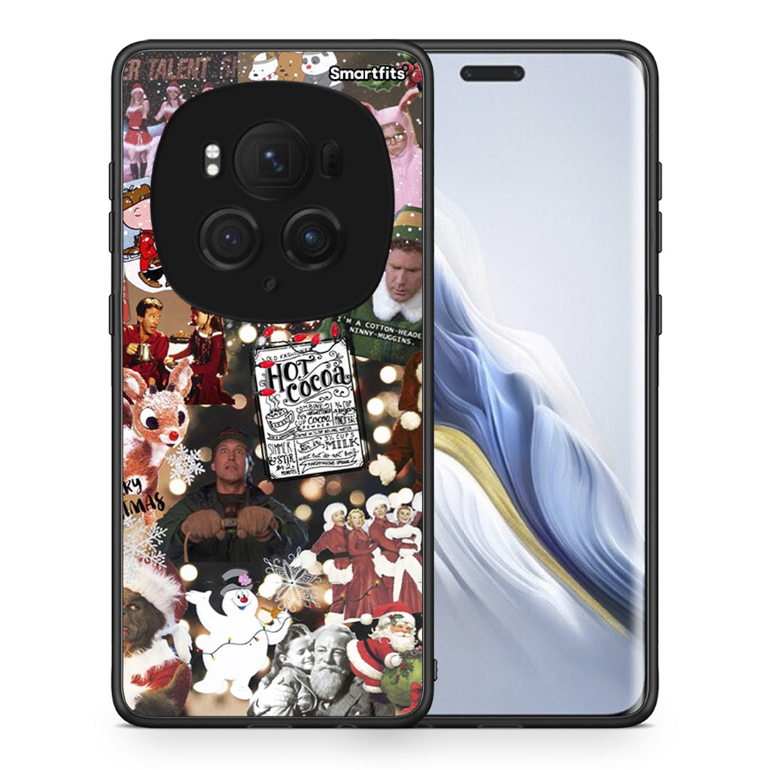 Θήκη Honor Magic6 Pro Xmas Movies από τη Smartfits με σχέδιο στο πίσω μέρος και μαύρο περίβλημα | Honor Magic6 Pro Xmas Movies case with colorful back and black bezels