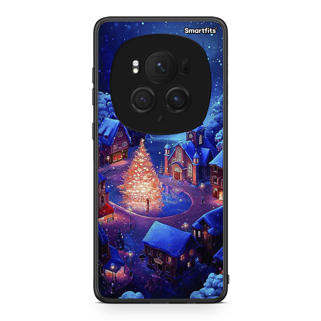 Honor Magic6 Pro Xmas Village θήκη από τη Smartfits με σχέδιο στο πίσω μέρος και μαύρο περίβλημα | Smartphone case with colorful back and black bezels by Smartfits