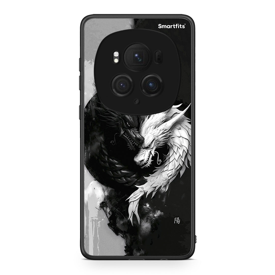 Honor Magic6 Pro Yin Yang Θήκη από τη Smartfits με σχέδιο στο πίσω μέρος και μαύρο περίβλημα | Smartphone case with colorful back and black bezels by Smartfits