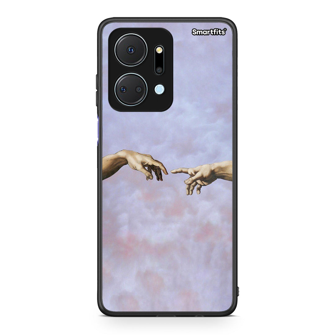 Honor X7a Adam Hand θήκη από τη Smartfits με σχέδιο στο πίσω μέρος και μαύρο περίβλημα | Smartphone case with colorful back and black bezels by Smartfits