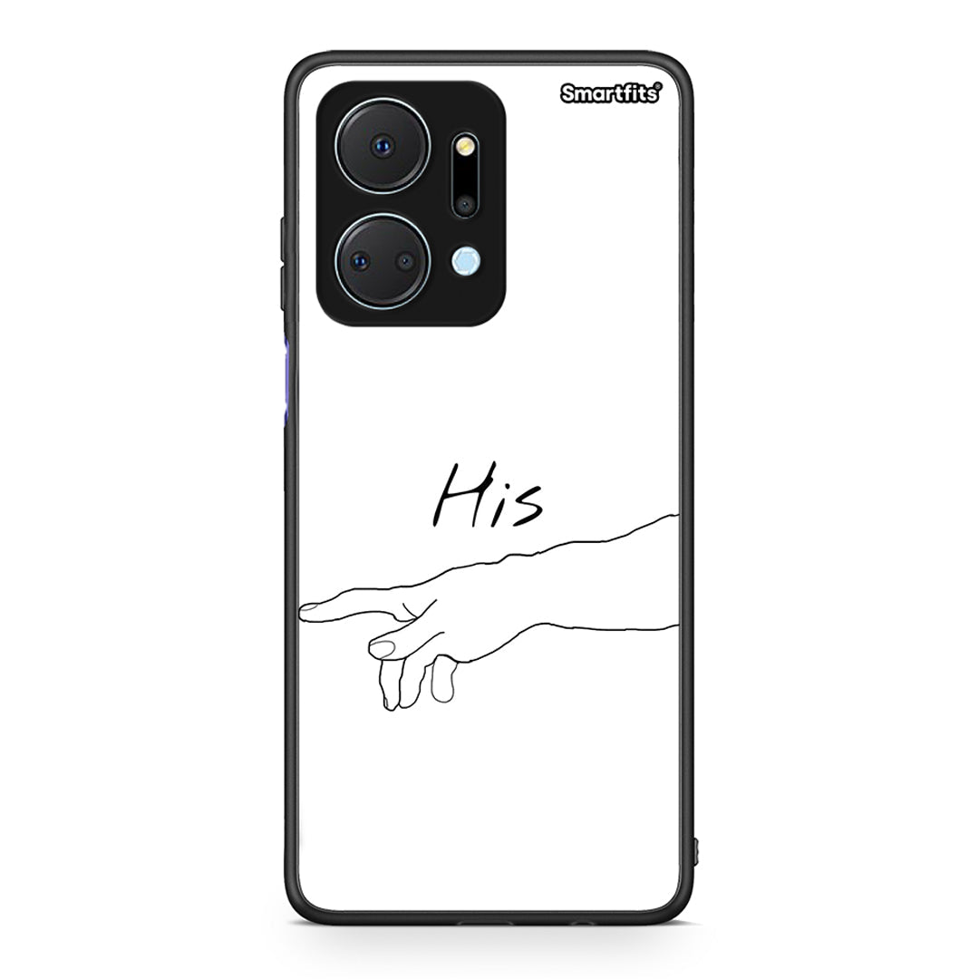 Honor X7a Aeshetic Love 2 Θήκη Αγίου Βαλεντίνου από τη Smartfits με σχέδιο στο πίσω μέρος και μαύρο περίβλημα | Smartphone case with colorful back and black bezels by Smartfits
