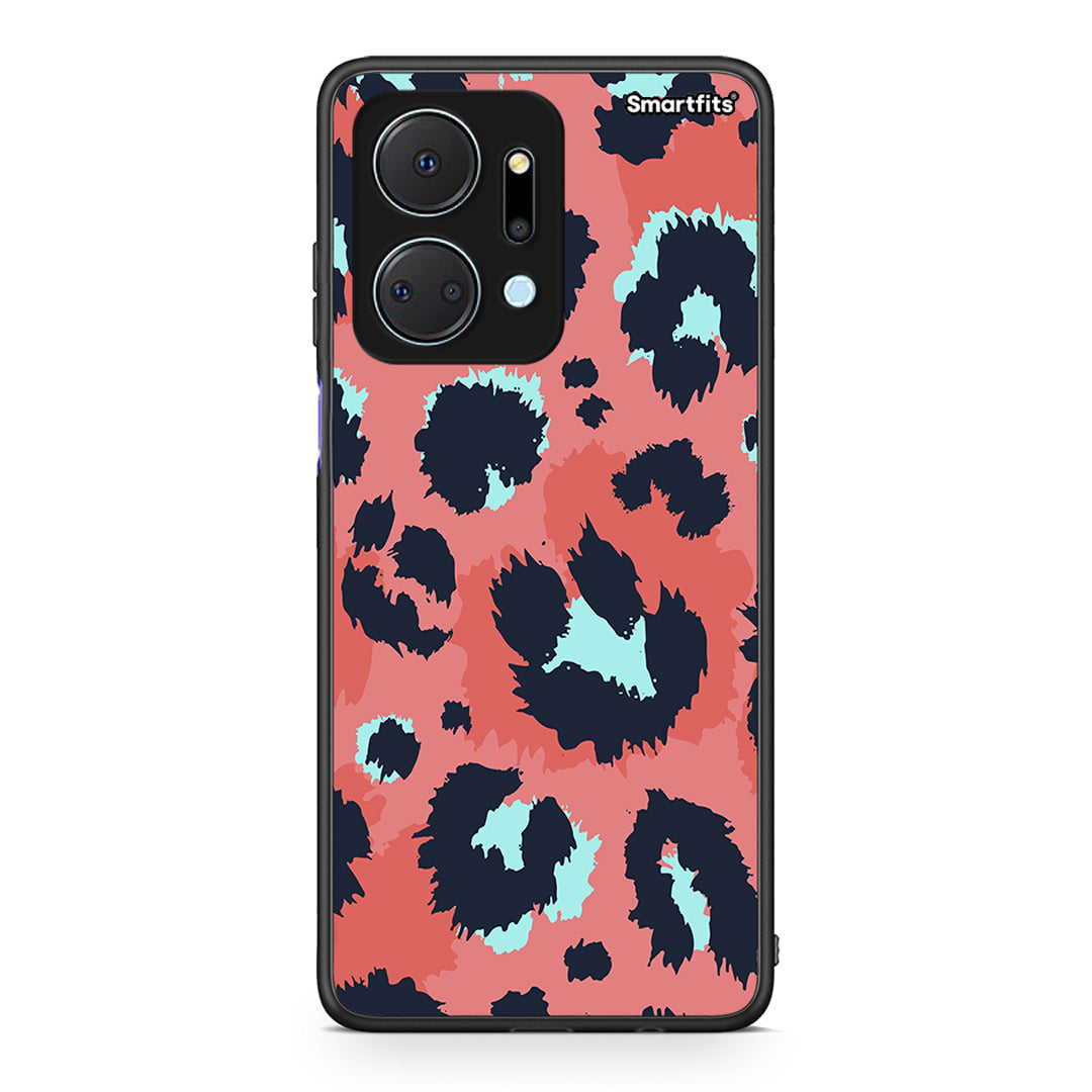 22 - Honor X7a Pink Leopard Animal case, cover, bumper