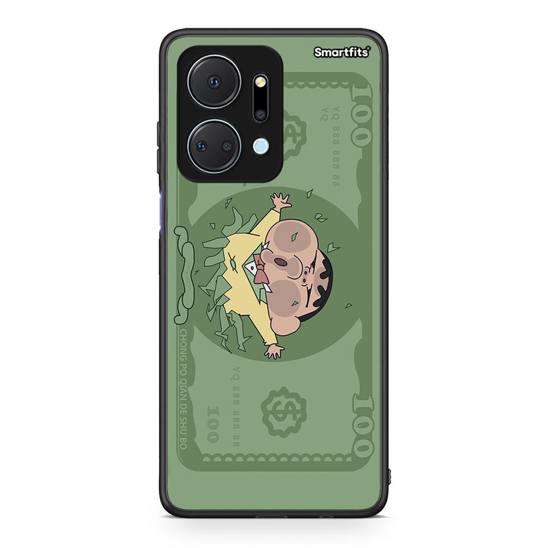 Honor X7a Big Money Θήκη Αγίου Βαλεντίνου από τη Smartfits με σχέδιο στο πίσω μέρος και μαύρο περίβλημα | Smartphone case with colorful back and black bezels by Smartfits