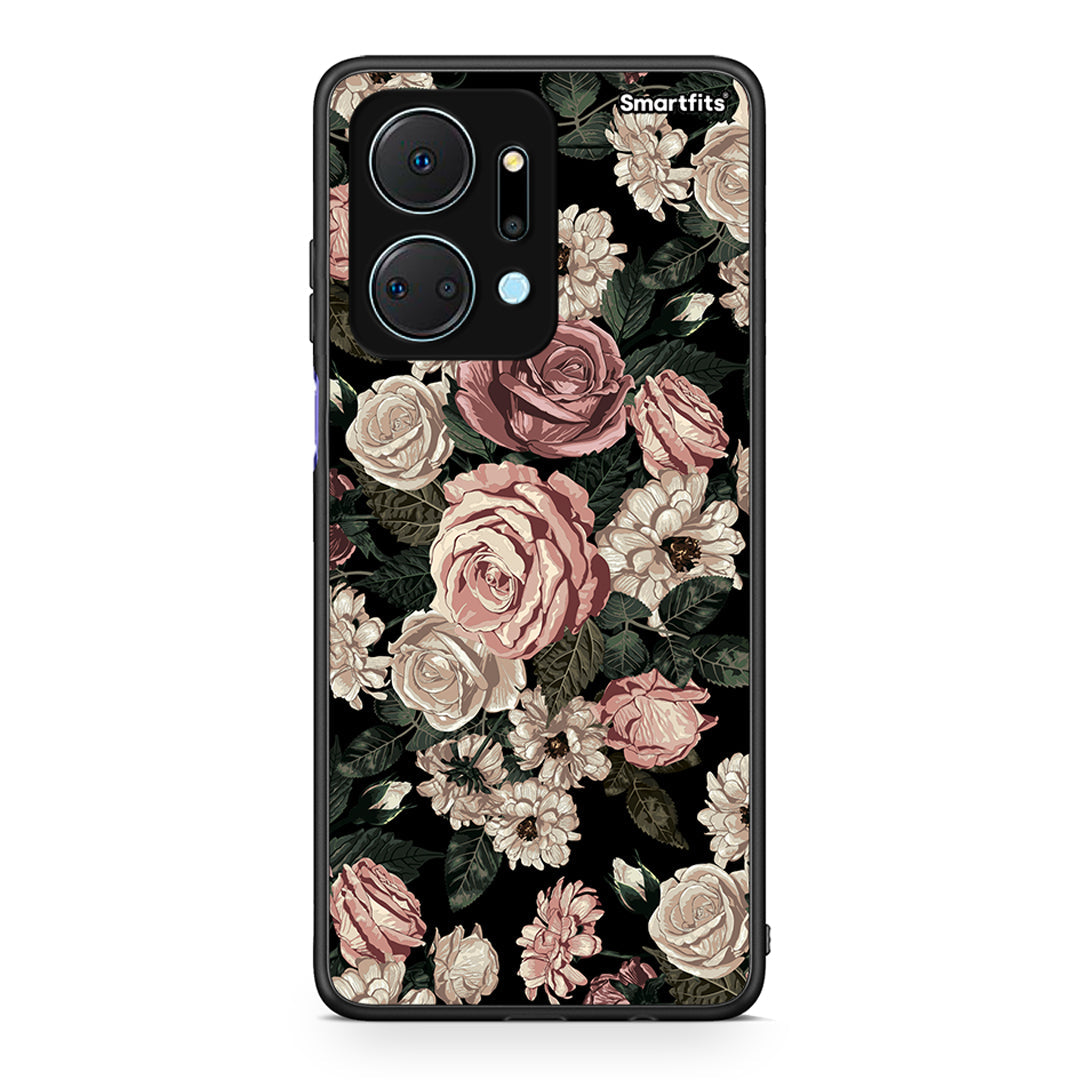 4 - Honor X7a Wild Roses Flower case, cover, bumper