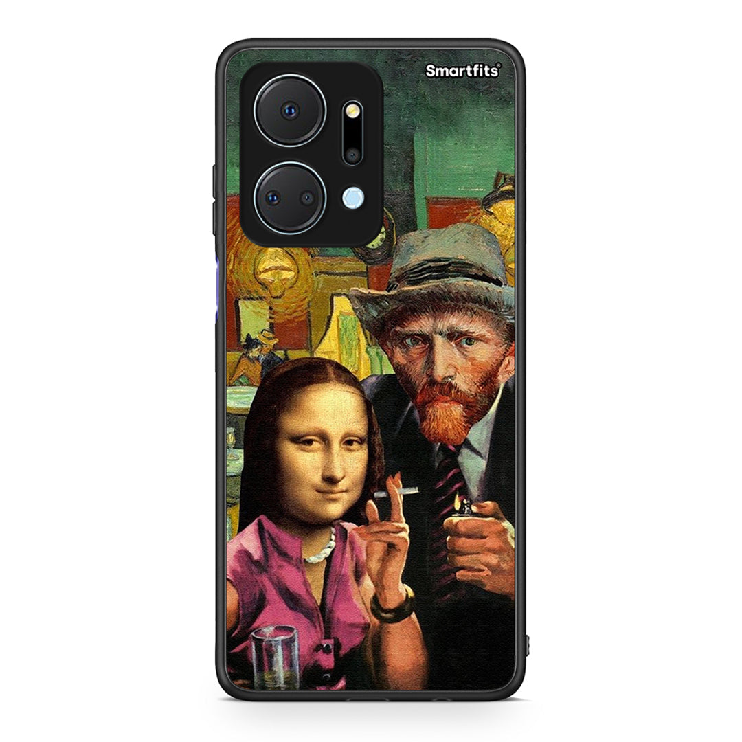 Honor X7a Funny Art θήκη από τη Smartfits με σχέδιο στο πίσω μέρος και μαύρο περίβλημα | Smartphone case with colorful back and black bezels by Smartfits