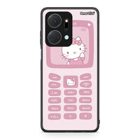 Thumbnail for Honor X7a Hello Kitten Θήκη Αγίου Βαλεντίνου από τη Smartfits με σχέδιο στο πίσω μέρος και μαύρο περίβλημα | Smartphone case with colorful back and black bezels by Smartfits