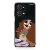 Thumbnail for Honor X7a Lady And Tramp 2 Θήκη Αγίου Βαλεντίνου από τη Smartfits με σχέδιο στο πίσω μέρος και μαύρο περίβλημα | Smartphone case with colorful back and black bezels by Smartfits