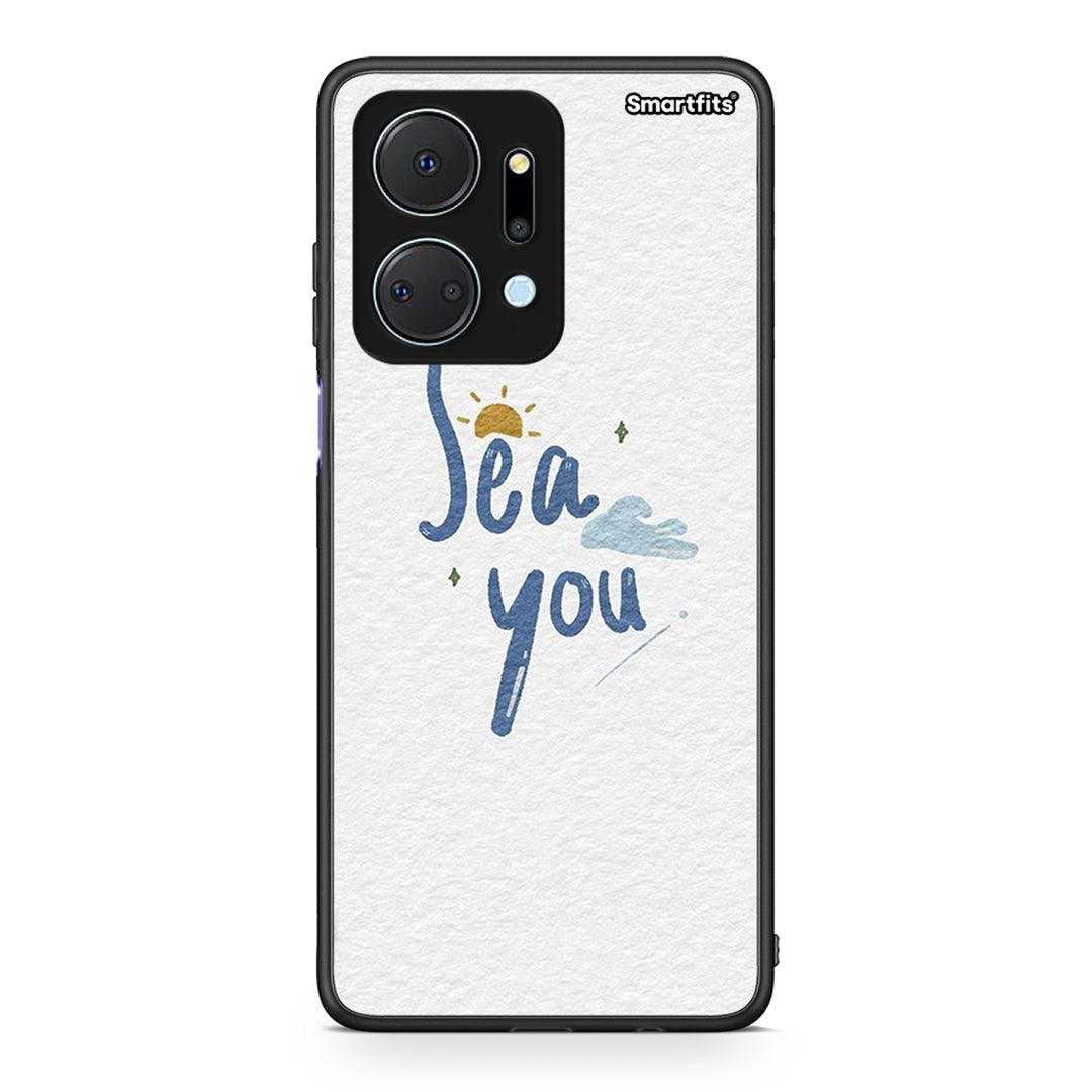 Honor X7a Sea You Θήκη από τη Smartfits με σχέδιο στο πίσω μέρος και μαύρο περίβλημα | Smartphone case with colorful back and black bezels by Smartfits