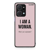 Thumbnail for Honor X7a Superpower Woman θήκη από τη Smartfits με σχέδιο στο πίσω μέρος και μαύρο περίβλημα | Smartphone case with colorful back and black bezels by Smartfits